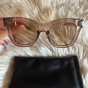 Quay Australia Translucent Pink Glasses